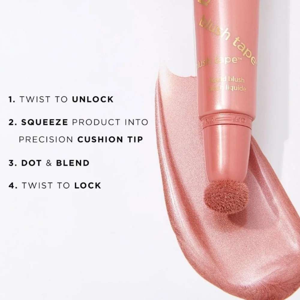 Tarte Blush Tape Liquid Blush: Berry, 0.4oz (Full Size), New